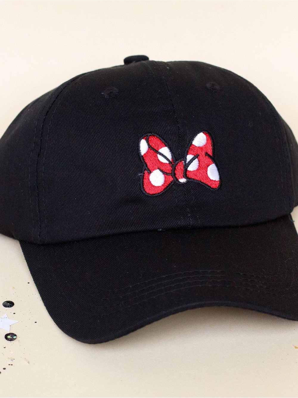 Minnie Mouse Bow Black Baseball Hat - Disney